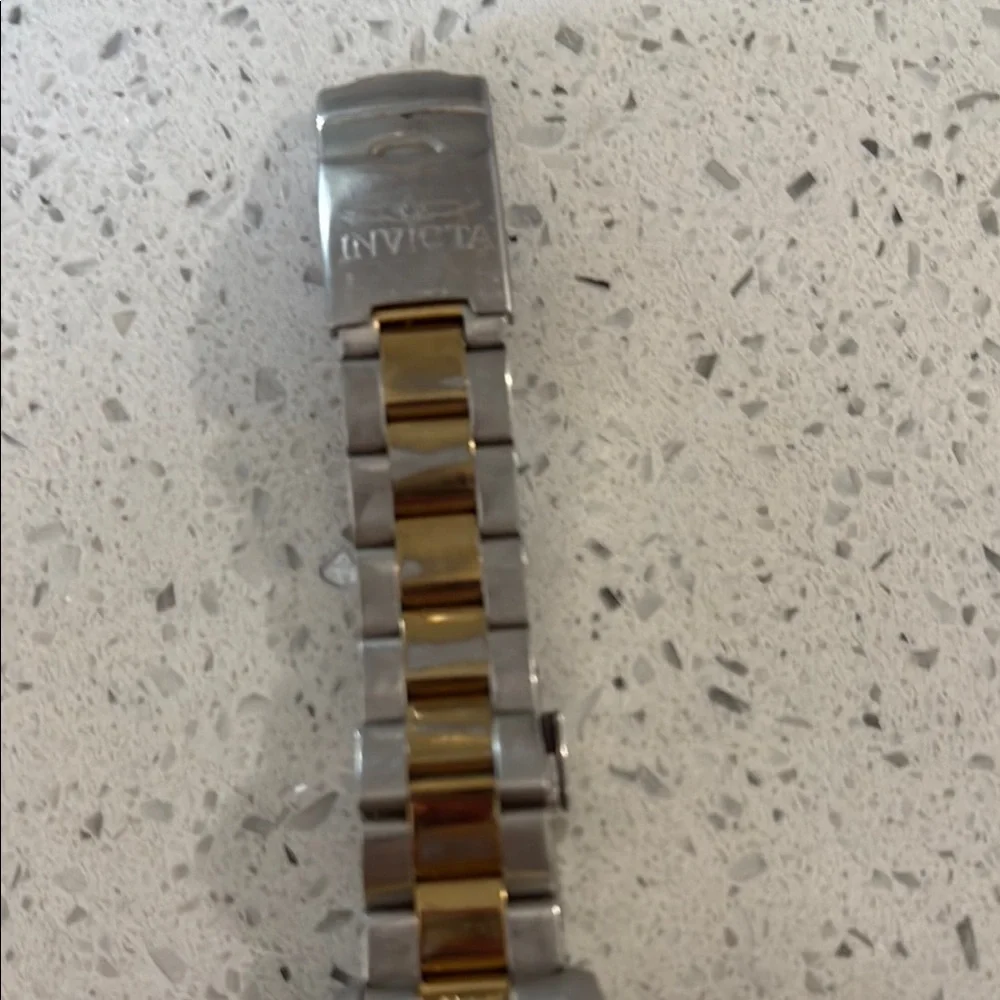Men’s Invicta Two-Tone Blue and Gold Watch
